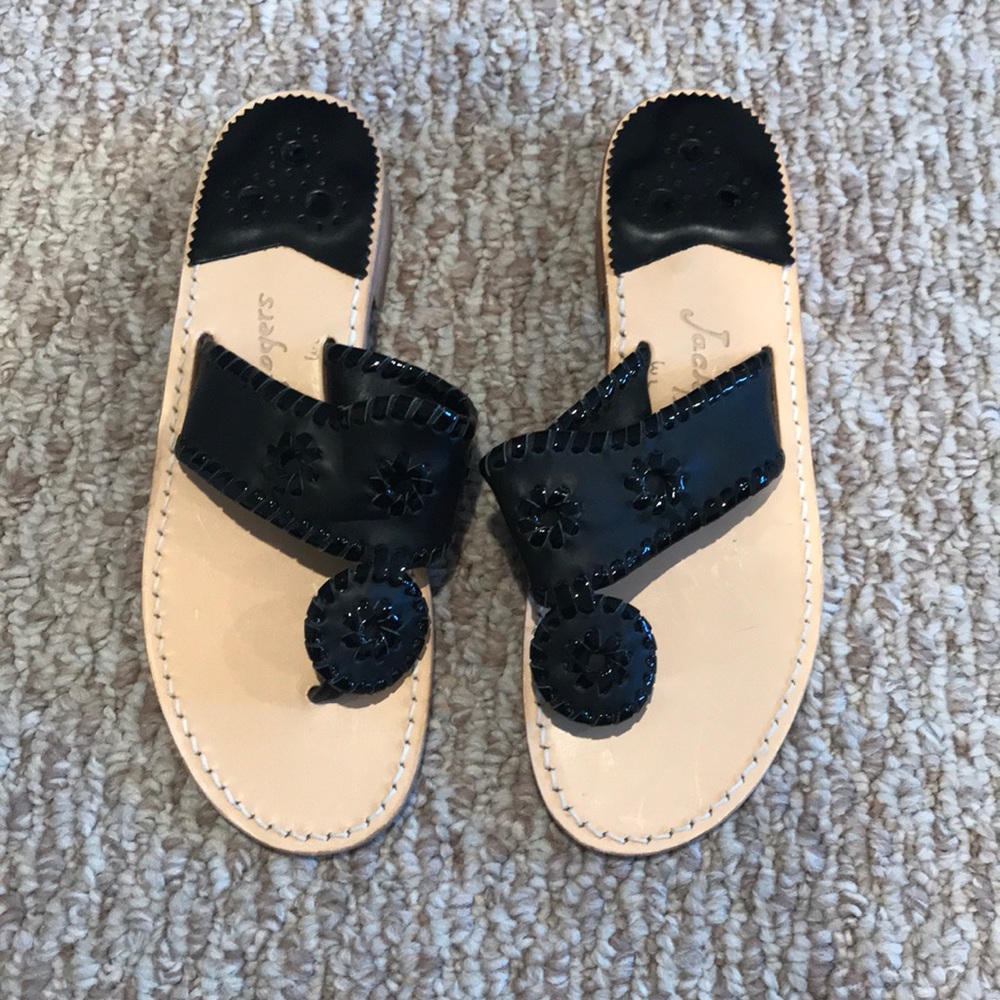 Jack Rodgers Palm Beach Leather Thong